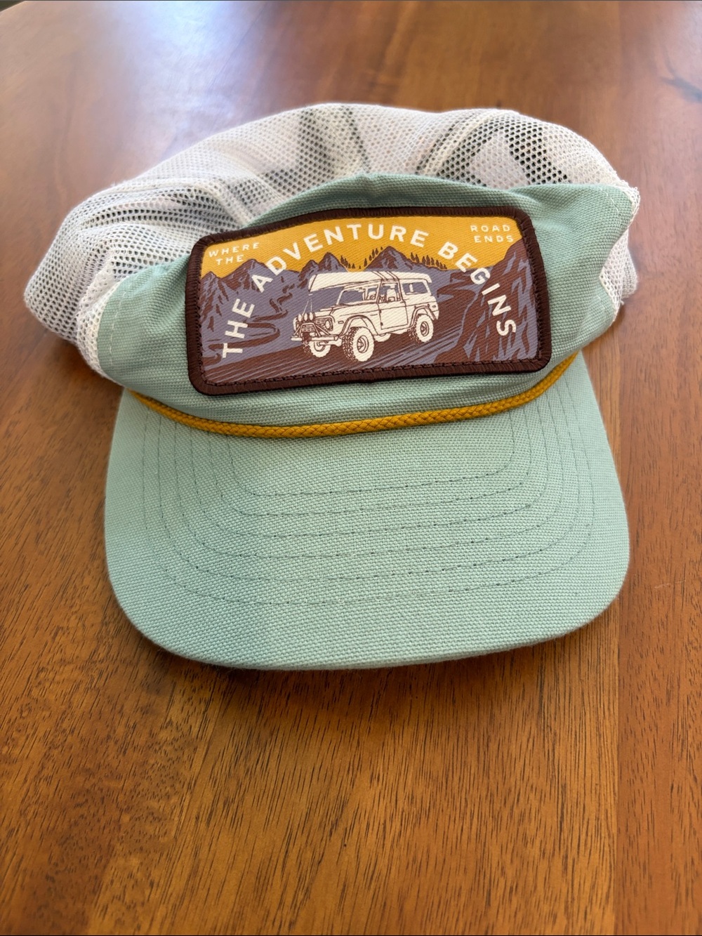 The Adventure Begins Mesh-Back Trucker Hat - Mint
